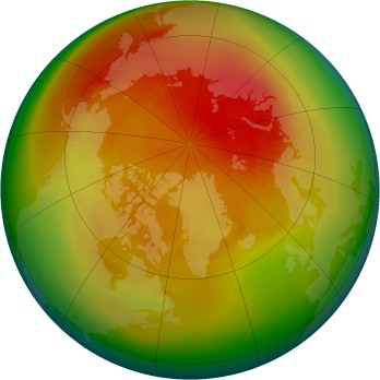 Arctic ozone map for 1988-04